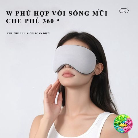 Mặt Nạ Ngủ Che Mắt Hai Mặt - Lụa Mát Lạnh Thoáng Khí, Dễ Dàng Điều Chỉnh, Giải Pháp Ngủ Ngon Cho Mọi Người
