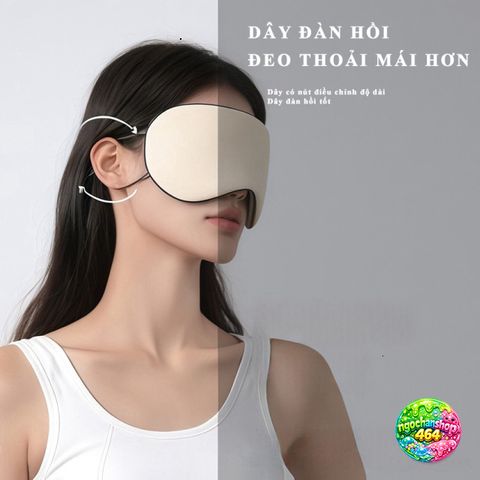 Mặt Nạ Ngủ Che Mắt Hai Mặt - Lụa Mát Lạnh Thoáng Khí, Dễ Dàng Điều Chỉnh, Giải Pháp Ngủ Ngon Cho Mọi Người