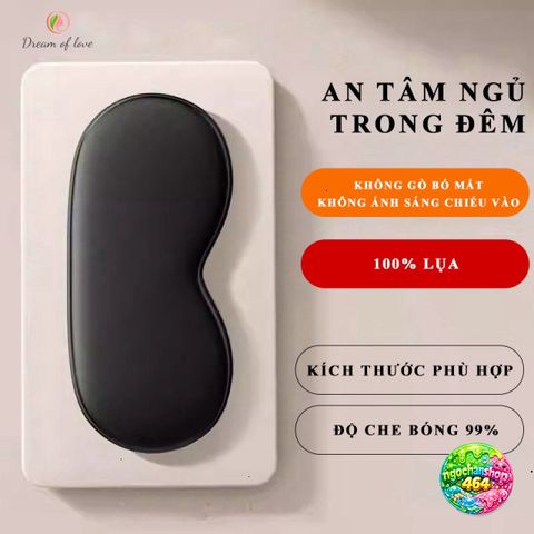 Mặt Nạ Ngủ Che Mắt Hai Mặt - Lụa Mát Lạnh Thoáng Khí, Dễ Dàng Điều Chỉnh, Giải Pháp Ngủ Ngon Cho Mọi Người