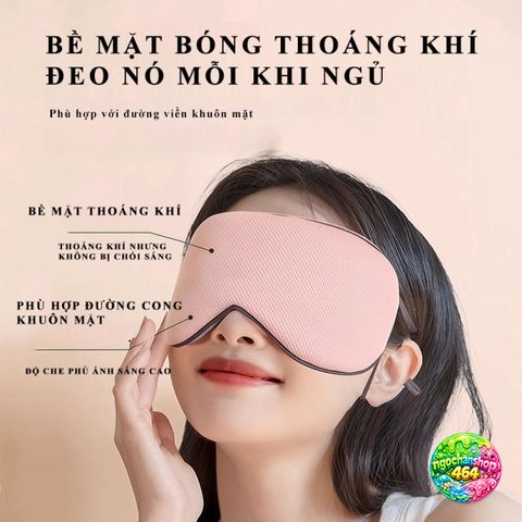 Mặt Nạ Ngủ Che Mắt Hai Mặt - Lụa Mát Lạnh Thoáng Khí, Dễ Dàng Điều Chỉnh, Giải Pháp Ngủ Ngon Cho Mọi Người