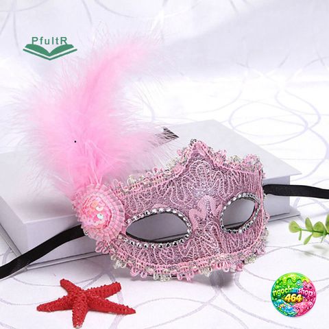 Mặt Nạ Hóa Trang Lông Vũ Công Chúa - Mặt Nạ Dự Tiệc Tiếp Xúc, Trang Phục Vũ Hội, Phụ Kiện Thời Trang Cho Người Lớn và Trẻ Em