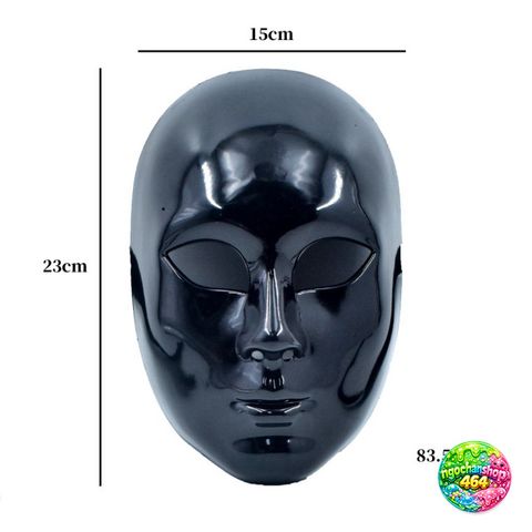Mặt Nạ Off-White Kinh Dị Full Face Cho Halloween - Phụ Kiện Thời Trang Hóa Trang Carnival Party ấn Tượng