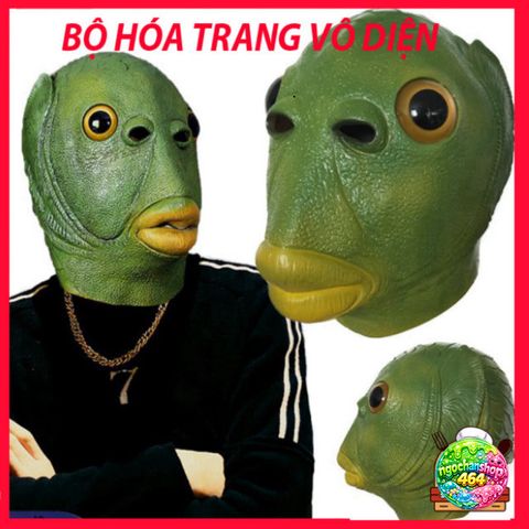 Mặt Nạ Cao Su Benbo Pa Xanh Lá - Mặt Nạ Cosplay Độc Đáo cho Lễ Hội, Halloween và Tiệc Tùng, Phù Hợp cho Người Lớn và Trẻ Em