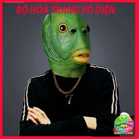 Mặt Nạ Cao Su Benbo Pa Xanh Lá - Mặt Nạ Cosplay Độc Đáo cho Lễ Hội, Halloween và Tiệc Tùng, Phù Hợp cho Người Lớn và Trẻ Em