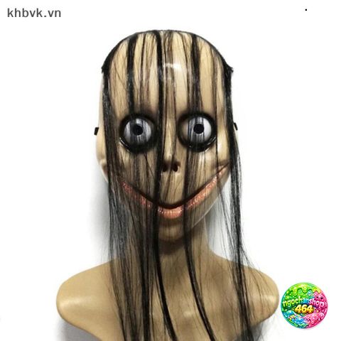 Mặt nạ Halloween Ma nữ tóc dài - Phụ kiện trang trí cosplay Halloween, quán bar, bữa tiệc hóa trang cho người lớn