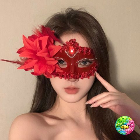 Mặt Nạ Dạ Hội Cao Cấp - Ren Lông Vũ Sang Trọng Sexy Phong Cách Châu Âu - Trang Phục Hóa Trang Halloween, Tiệc Đêm, Cosplay
