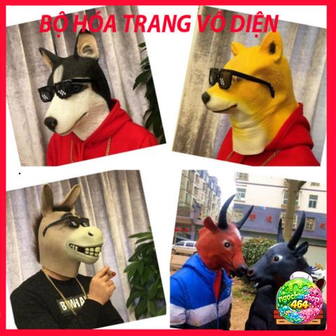 Mặt Nạ Ếch Xanh Trá Hình - Mặt Nạ Cosplay Hài Hước Cho Tiệc Tùng, Halloween, Biểu Diễn, Dễ Dàng Dán Lên Mặt