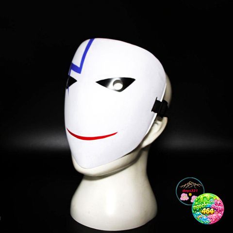 Mặt Nạ Halloween HIRUKO Cười Trắng Vui Nhộn - Mặt Nạ Cosplay Kinh Dị Cho Tiệc Tùng và Trang Phục Anime