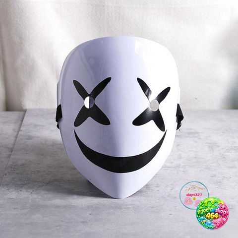 Mặt Nạ Halloween HIRUKO Cười Trắng Vui Nhộn - Mặt Nạ Cosplay Kinh Dị Cho Tiệc Tùng và Trang Phục Anime