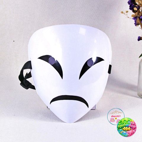 Mặt Nạ Halloween HIRUKO Cười Trắng Vui Nhộn - Mặt Nạ Cosplay Kinh Dị Cho Tiệc Tùng và Trang Phục Anime