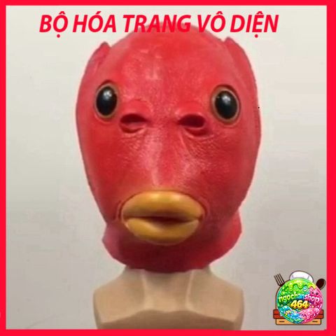 Mặt Nạ Cá Da Xanh Silicon & Ếch Xanh - Phụ Kiện Cosplay Hài Hước Cho Fan Game & Hacker Thú Vị