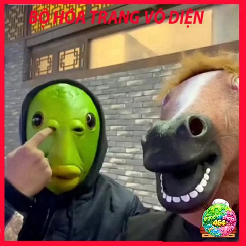 Mặt Nạ Cá Da Xanh Silicon & Ếch Xanh - Phụ Kiện Cosplay Hài Hước Cho Fan Game & Hacker Thú Vị