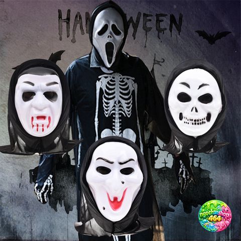 Mặt Nạ Scream Halloween - Mặt Nạ Thần Chết Chất Liệu Nhựa Dẻo, Phụ Kiện Hoá Trang Độc Đáo Cho Ngày Hội Hóa Trang