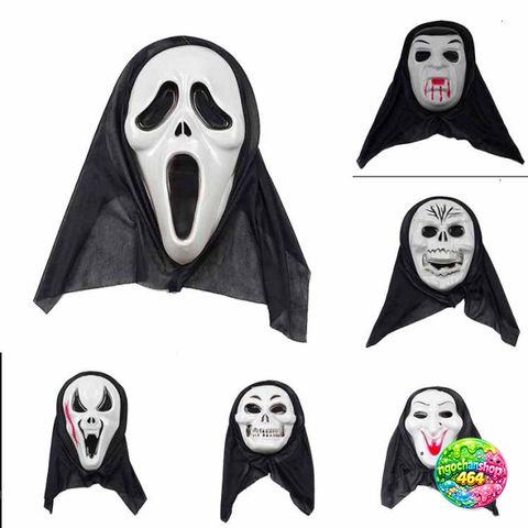 Mặt Nạ Scream Halloween - Mặt Nạ Thần Chết Chất Liệu Nhựa Dẻo, Phụ Kiện Hoá Trang Độc Đáo Cho Ngày Hội Hóa Trang