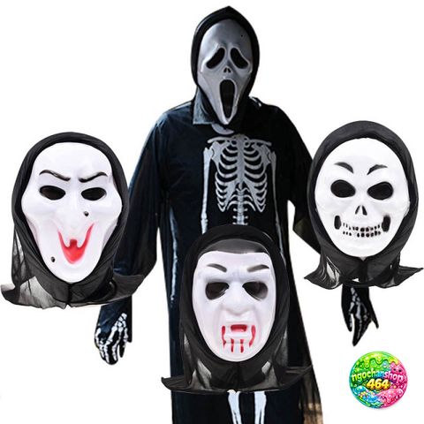 Mặt Nạ Scream Halloween - Mặt Nạ Thần Chết Chất Liệu Nhựa Dẻo, Phụ Kiện Hoá Trang Độc Đáo Cho Ngày Hội Hóa Trang