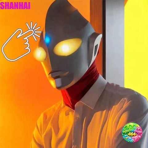 Mặt Nạ Cosplay Ultraman Phát Sáng - Phụ Kiện Halloween Unisex Cho Lễ Hội Hóa Trang và Đạo Cụ Vui Nhộn