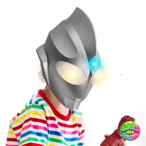 Mặt Nạ Cosplay Ultraman Phát Sáng - Phụ Kiện Halloween Unisex Cho Lễ Hội Hóa Trang và Đạo Cụ Vui Nhộn