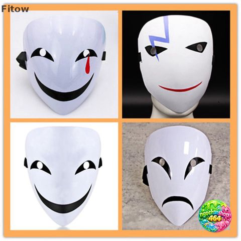 Mặt Nạ Cosplay Hiruko Trắng Đen - Phụ Kiện Thời Trang Anime Độc Đáo cho Fan Hâm Mộ