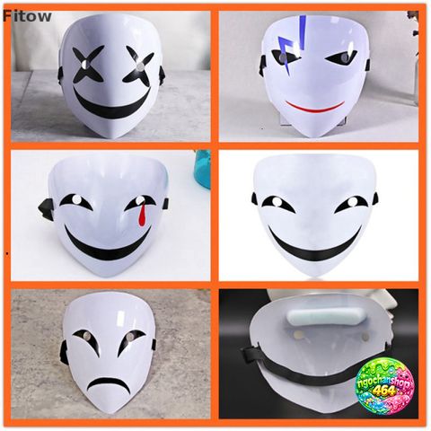 Mặt Nạ Cosplay Hiruko Trắng Đen - Phụ Kiện Thời Trang Anime Độc Đáo cho Fan Hâm Mộ