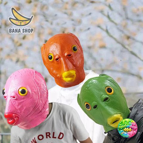Mặt Nạ Cá Xanh Silicone Cosplay Halloween - Phụ Kiện Thời Trang Độc Đáo Đem Lại Trải Nghiệm Thực Tế Cho Fan Hâm Mộ