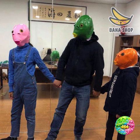 Mặt Nạ Cá Xanh Silicone Cosplay Halloween - Phụ Kiện Thời Trang Độc Đáo Đem Lại Trải Nghiệm Thực Tế Cho Fan Hâm Mộ