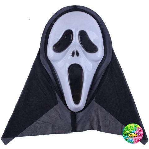 Áo Hoodie Halloween Mặt Nạ Ma Scream Đen - Phụ Kiện Trang Trí Hóa Trang Kinh Dị Dành Cho Fan Anime