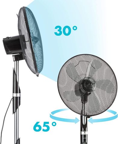 Quạt Đứng Klarstein Summer Vibe - Quạt Lạc Vào Mùa Hè Với Thiết Kế Hiện Đại, Động Cơ 55W, Gió Mát Lưu Lượng 2040 m³/h