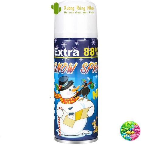 Xịt Tuyết Giáng Sinh 205ml - Bình Xịt Tuyết An Toàn Cho Tiệc Sinh Nhật, Lễ Hội 88% - Tạo Không Khí Vui Vẻ Ấm Áp
