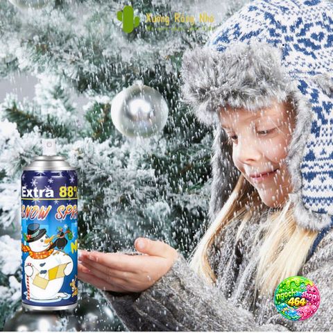 Xịt Tuyết Giáng Sinh 205ml - Bình Xịt Tuyết An Toàn Cho Tiệc Sinh Nhật, Lễ Hội 88% - Tạo Không Khí Vui Vẻ Ấm Áp