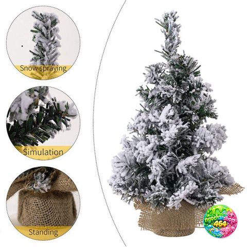Cây Thông Noel Nhựa Mini Phun Tuyết - Trang Trí Giáng Sinh Sáng Tạo Thủ Công Cho Nhà Cửa, Tiệc Và Quà Tặng