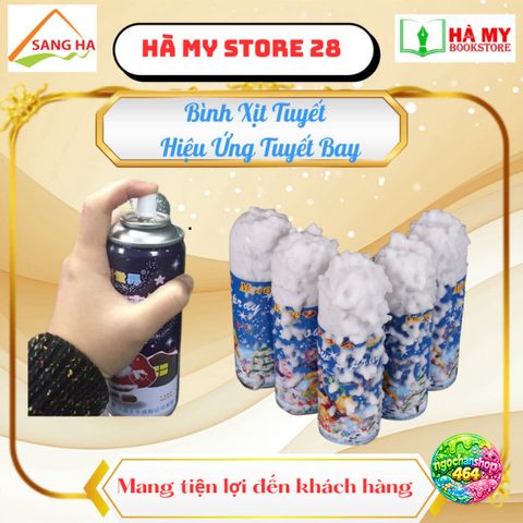 Bình Xịt Tuyết Ứng Tuyết Bay - Phụ Kiện Trang Trí Noel, Chụp Ảnh, Tiệc Cưới, Sinh Nhật - Hiệu Ứng Tuyết Rơi Thật 85g