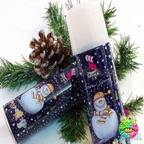 Lọ Xịt Trang Trí Tuyết Không Tan Noel - Bình Xịt 210ml Cho Cây Thông Giáng Sinh, Trang Trí Nội Thất Ấm Áp
