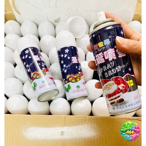 Lọ Xịt Trang Trí Tuyết Không Tan Noel - Bình Xịt 210ml Cho Cây Thông Giáng Sinh, Trang Trí Nội Thất Ấm Áp
