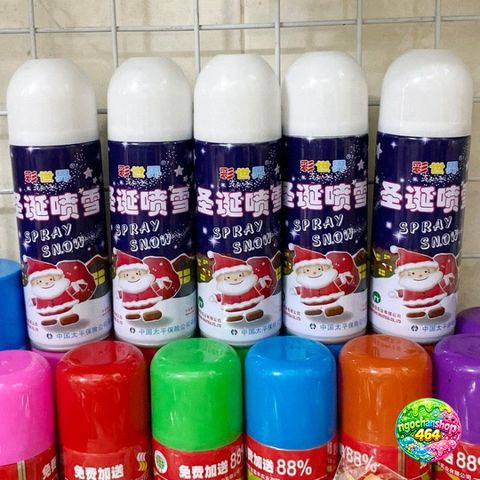 Bình Xịt Tuyết Không Tan 210ml - Trang Trí Giáng Sinh Lãng Mạn Cho Tiệc Sinh Nhật và Sự Kiện