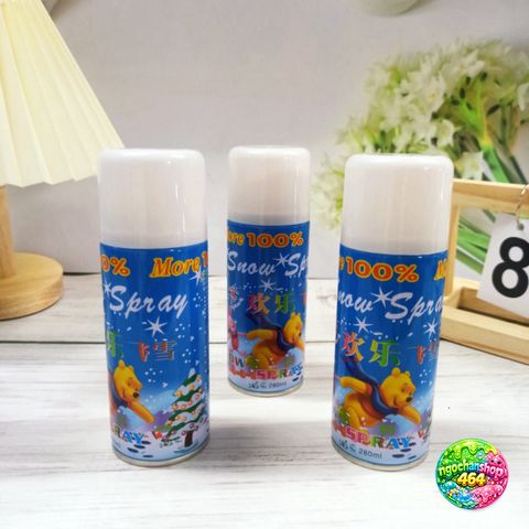 Xịt Tuyết Bọt Trắng 280ml - Phụ Kiện Trang Trí Sinh Nhật, Tiệc Cưới & Bánh Kem An Toàn, Dễ Dàng Sử Dụng
