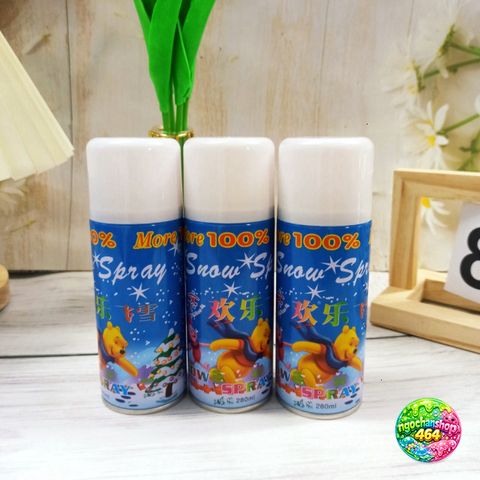Xịt Tuyết Bọt Trắng 280ml - Phụ Kiện Trang Trí Sinh Nhật, Tiệc Cưới & Bánh Kem An Toàn, Dễ Dàng Sử Dụng