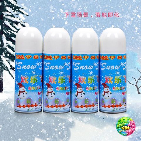 Bình Xịt Tuyết Tan Hapi 280ML - Bình Xịt Tuyết Trang Trí Giáng Sinh Cho Chụp Ảnh Noel Siêu Đẹp