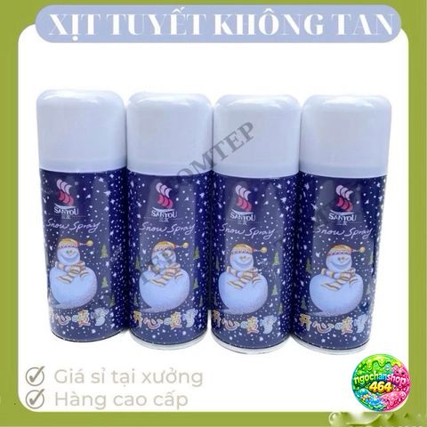 Xịt Tuyết Trang Trí Noel Không Tan - Dụng Cụ Tiệc Sinh Nhật & Lễ Hội Màu Sắc Đẹp - Dung Tích 200ml