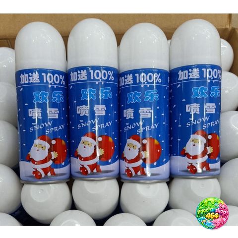 Bình Xịt Tuyết Trang Trí Giáng Sinh 250ml - Decor Tán Không Tan Cho Tiệc Sinh Nhật, Chụp Ảnh và Sự Kiện Vui Vẻ