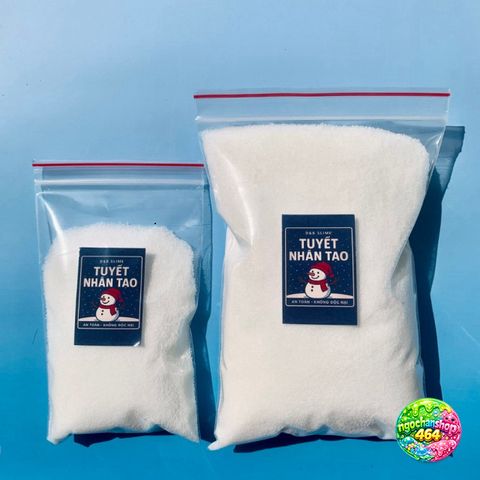 Bột Tuyết Nhân Tạo SAP 500g - Trang Trí Noel, Tiểu Cảnh Mùa Đông, Dễ Sử Dụng, An Toàn Cho Trẻ Em