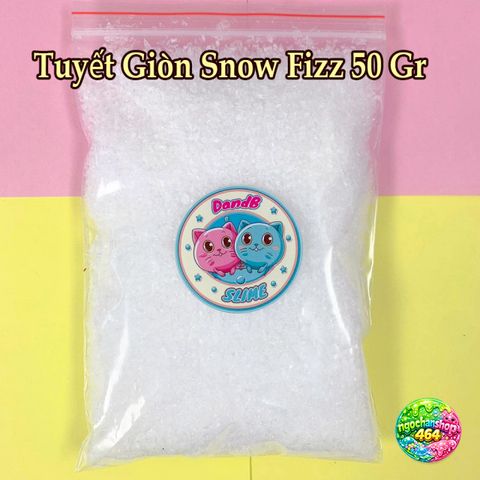 Kem Tuyết Nhựa Snowfizz 50Gr - Không Pha Nước, Siêu Phồng, Trang Trí Slime Tuyết Giả - Đồ Chơi Thủ Công Trẻ Em