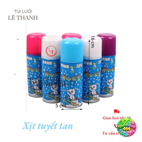 Bình Xịt Tuyết Trang Trí Giáng Sinh 200ml - Tạo Tuyết Rơi Đẹp Cho Cây Thông & Tiệc Mừng Noel