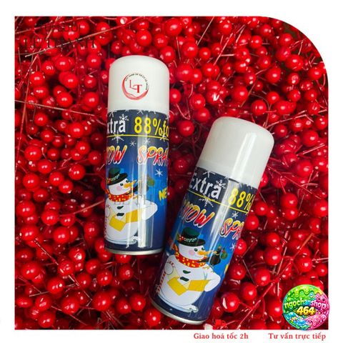 Bình Xịt Tuyết Trang Trí Giáng Sinh 200ml - Tạo Tuyết Rơi Đẹp Cho Cây Thông & Tiệc Mừng Noel