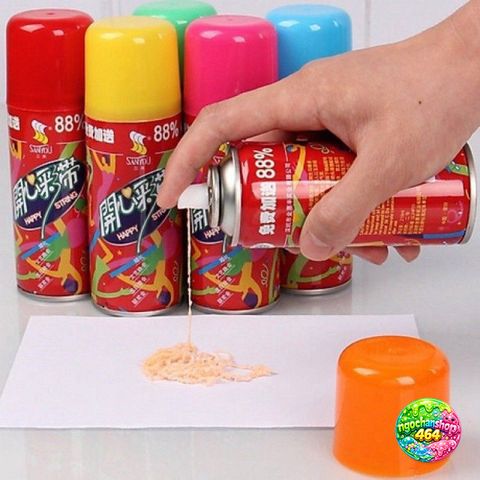 Chai Xịt Dây Trang Trí Sinh Nhật 250ml - Xịt Tuyết Màu Sắc Cho Tiệc Cưới, Noel, Lễ Hội - Quà Tặng Sáng Tạo Cho Bé
