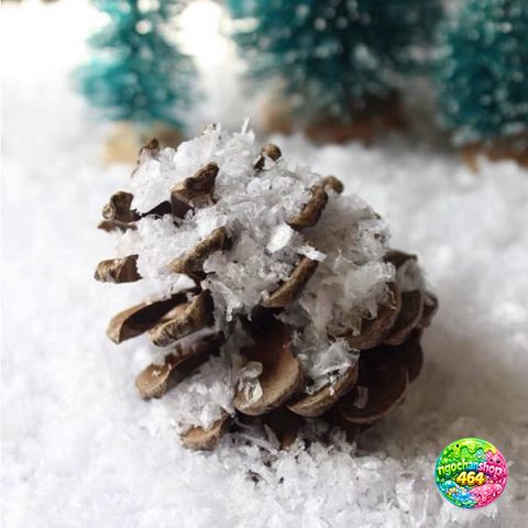 Bột Tuyết Nhân Tạo Trang Trí Giáng Sinh 100G - Decor Cây Thông Noel Xinh Xắn, An Toàn, Không Độc Hại