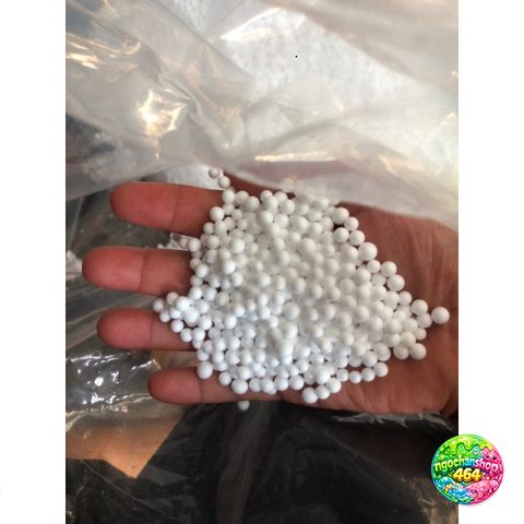 Hạt Xốp Tròn Trắng 1Kg Dùng Làm Gối Lười, Chơi Slime Và Trang Trí Noel - Quà Tặng Độc Đáo, Nghệ Thuật Tuyết