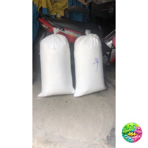 Hạt Xốp Tròn Trắng 1Kg Dùng Làm Gối Lười, Chơi Slime Và Trang Trí Noel - Quà Tặng Độc Đáo, Nghệ Thuật Tuyết