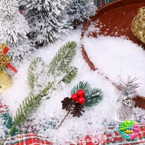 Bột Tuyết Nhân Tạo Giáng Sinh 200g - Trang Trí Cây Thông Noel, Mùa Đông Vui Vẻ, Dễ Dàng Sử Dụng, Màu Trắng & Rực Rỡ