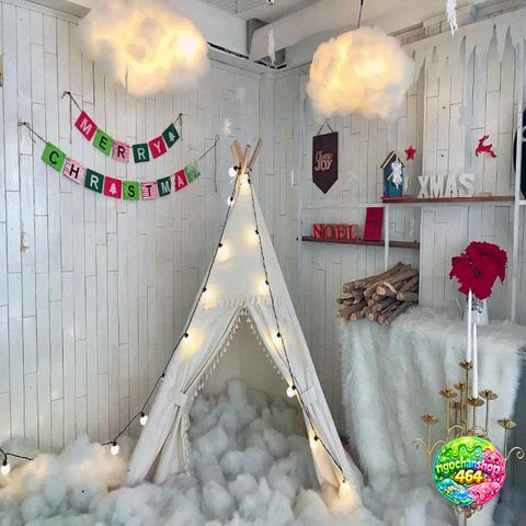 Gấu Bông Noel Bông Tuyết Nhân Tạo 15D - Gối Trang Trí Nhà Cửa Đẹp Mắt Dịp Lễ Hội
