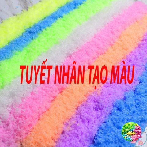 Tuyết Nhân Tạo 50gr - Nguyên Liệu Làm Slime Mây Siêu Mịn 7 Màu - Đồ Chơi Trẻ Em Trang Trí Noel